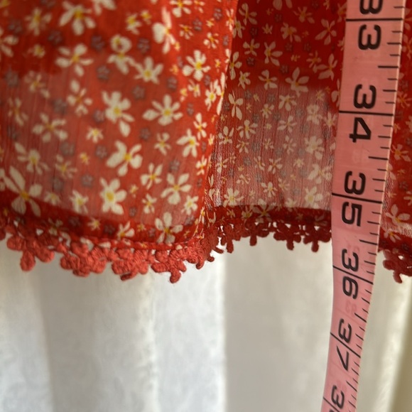 BCX CHIFFON SUNDRESS Sz: L - Picture 4 of 8